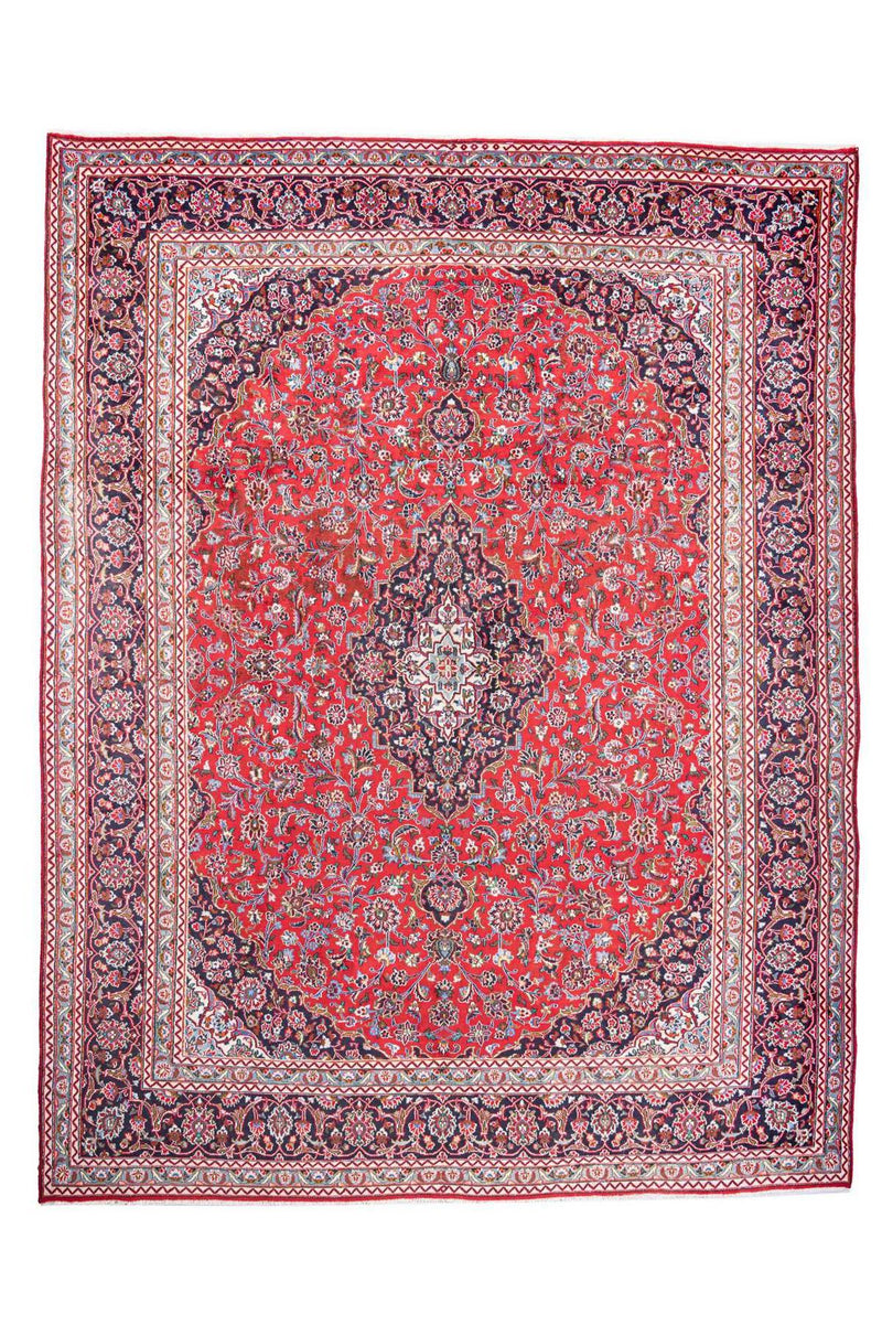 Traditional Vintage Handmade Rug 377X297 CM 12.4X9.7 FT The Rugs Outlet CA