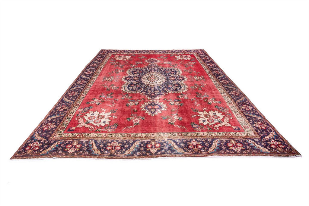 Traditional Vintage Handmade Rug 380X280 CM 12.5X9.2 FT The Rugs Outlet CA