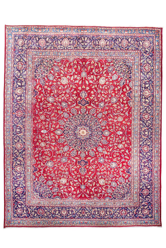 Traditional Vintage Handmade Rug 380X290 CM 12.5X9.5 FT The Rugs Outlet CA