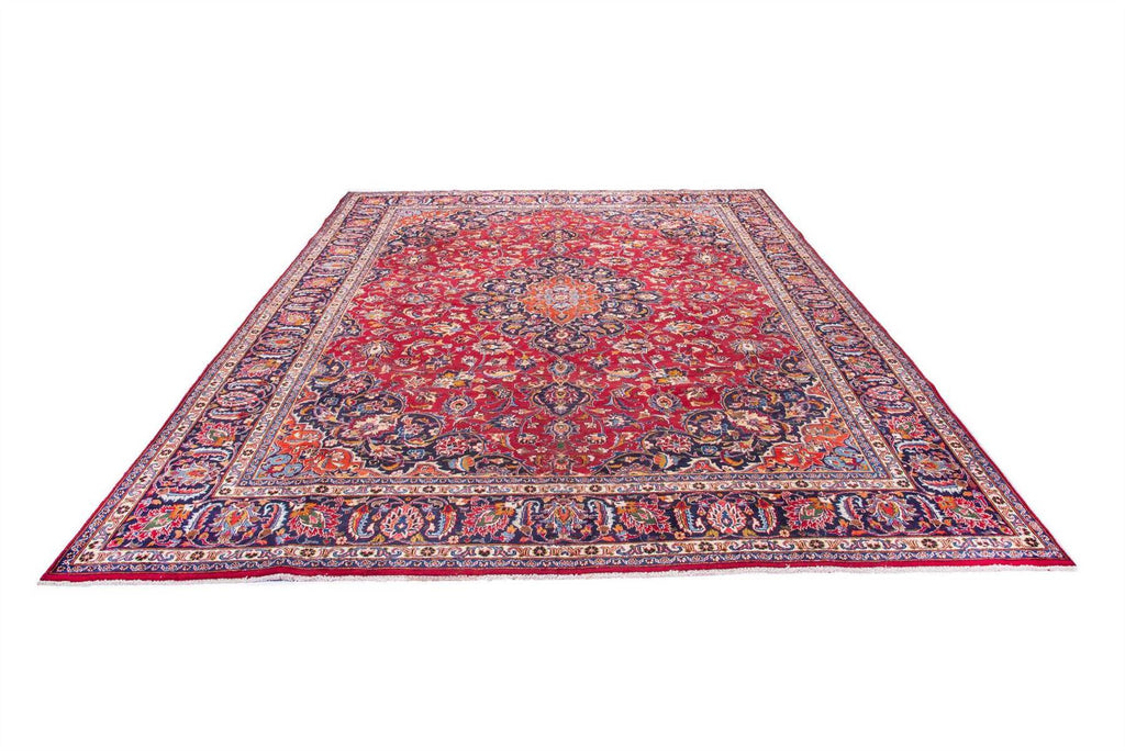 Traditional Vintage Handmade Rug 380X298 CM 12.5X9.8 FT The Rugs Outlet CA