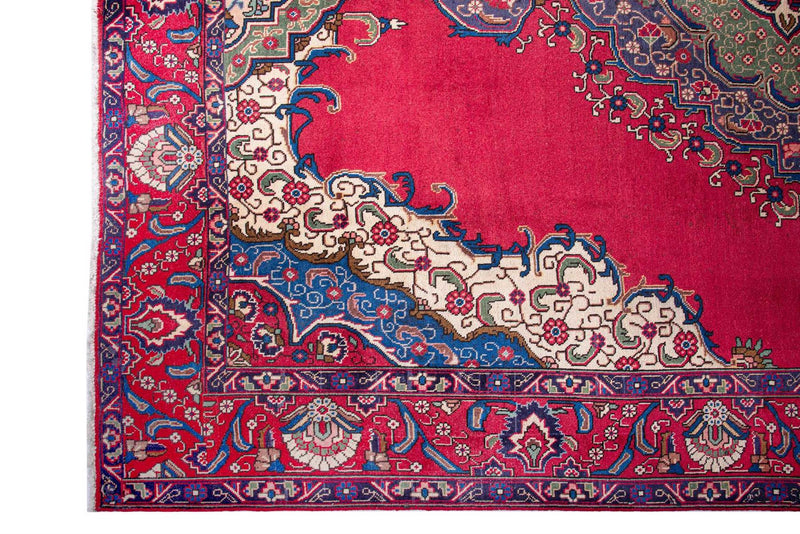 Traditional Vintage Handmade Rug 387X287 CM 12.7X9.4 FT The Rugs Outlet CA