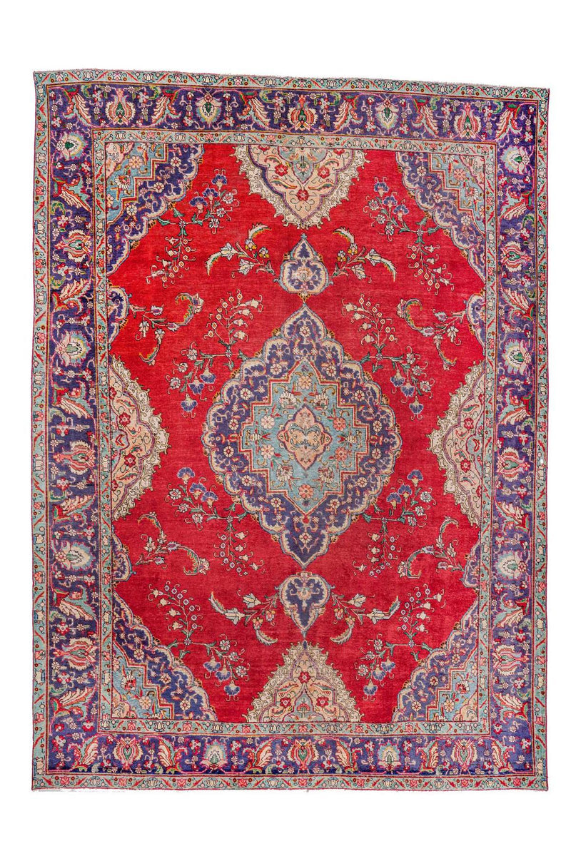 Traditional Vintage Handmade Rug 387X290 CM 12.7X9.5 FT The Rugs Outlet CA