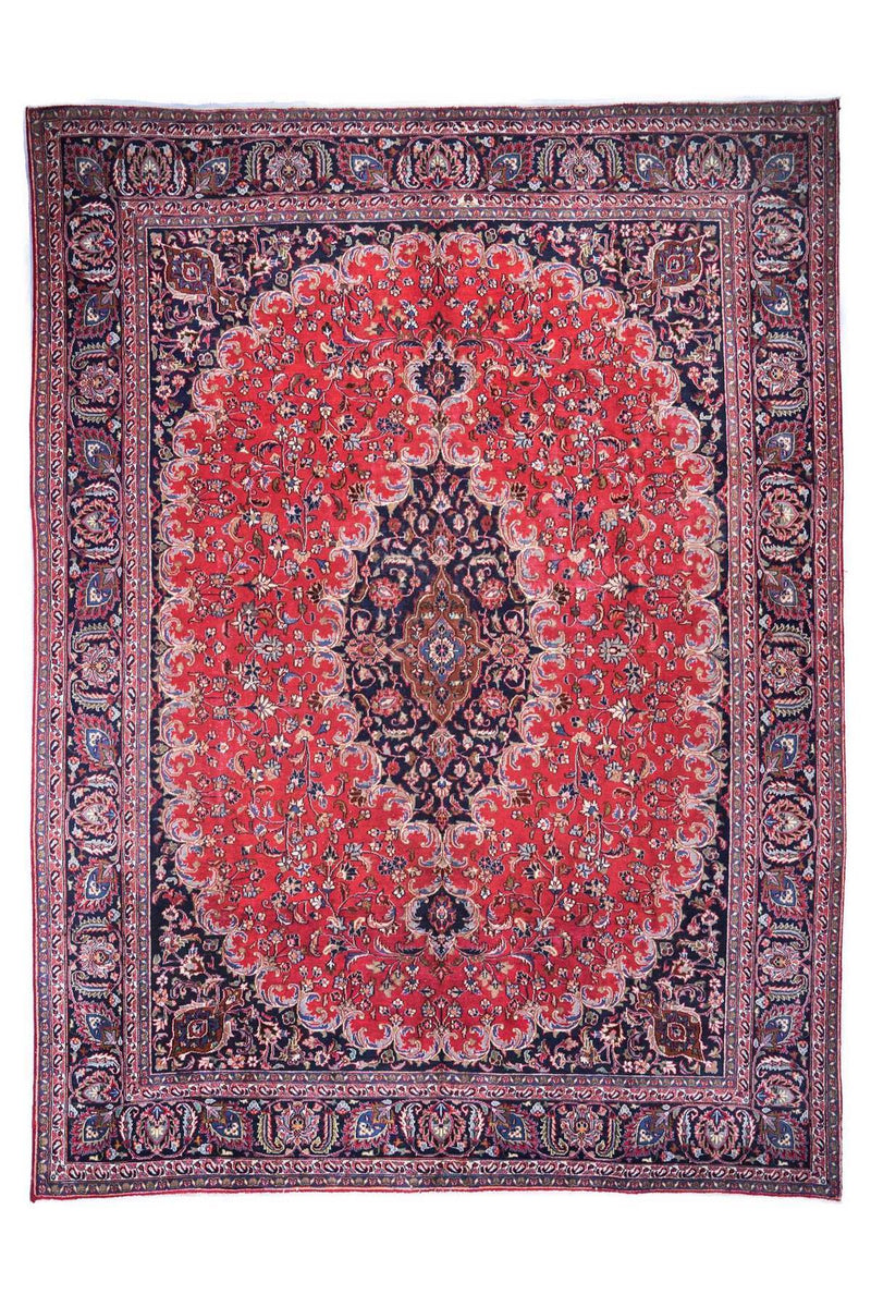 Traditional Vintage Handmade Rug 388X288 CM 12.7X9.4 FT The Rugs Outlet CA