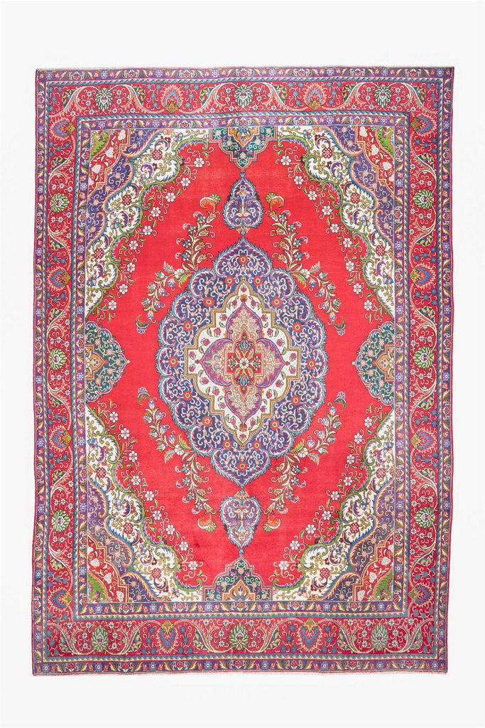 Traditional Vintage Handmade Rug 392X280 CM 12.9X9.2 FT The Rugs Outlet CA