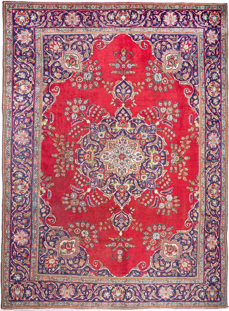 Hand-Knotted Medallion Area Rug - Red - 395X287 CM | 12'12"X9'5" therugsoutlet.ca