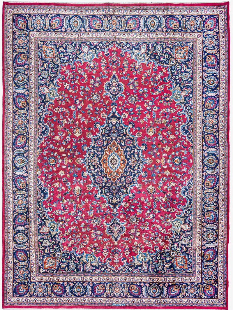 Hand-Knotted Medallion Area Rug - Red - 423X315 CM | 13'11"X10'4" therugsoutlet.ca