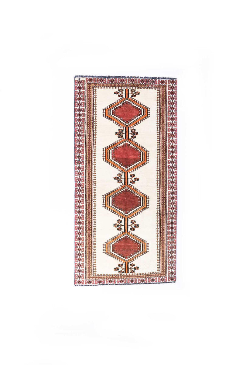 Traditional Vintage Handmade Rug 8.1X3.8 FT The Rugs Outlet CA