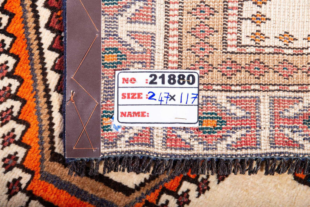 Traditional Vintage Handmade Rug 8.1X3.8 FT The Rugs Outlet CA