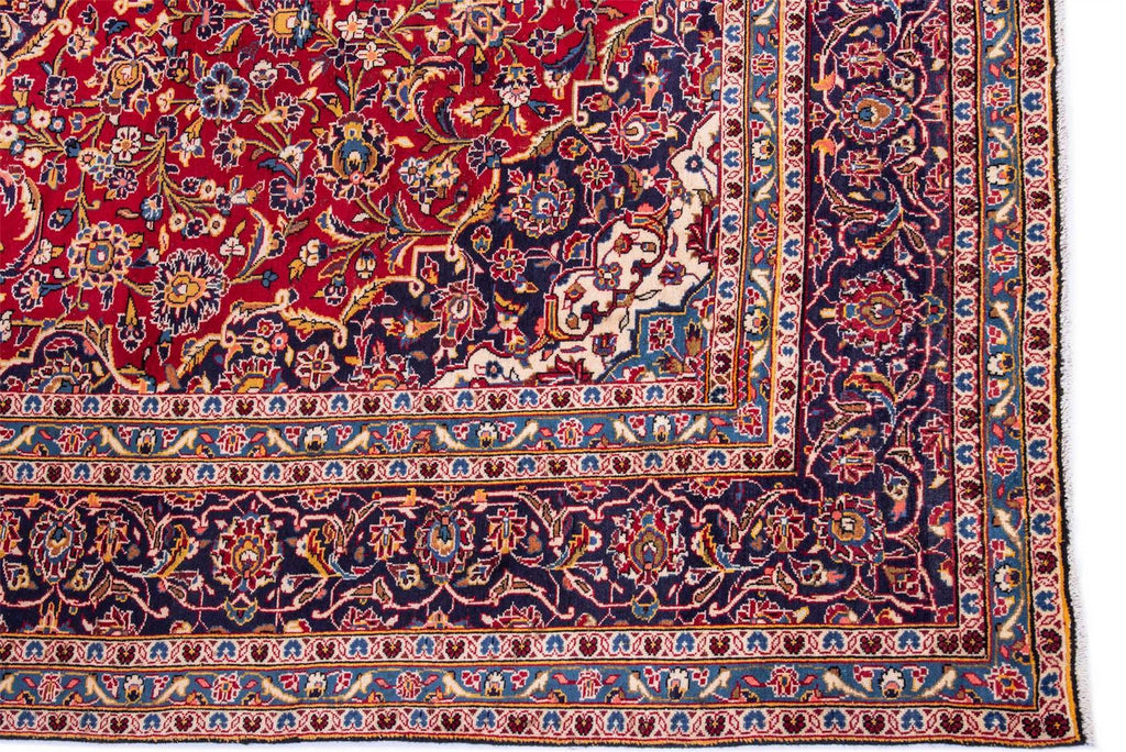 Traditional Vintage Oriental Wool Handmade Living Room Bedroom Rug 361X252 CM 11.8X8.3 FT The Rugs Outlet CA
