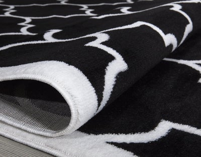 Trendy 07 Black Trellis Design Area Rug The Rugs Outlet