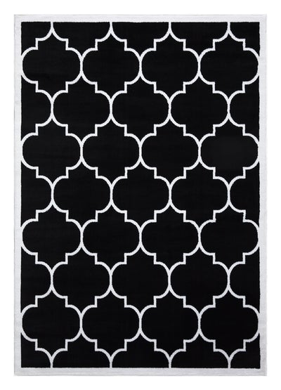 Trendy 07 Black Trellis Design Area Rug The Rugs Outlet