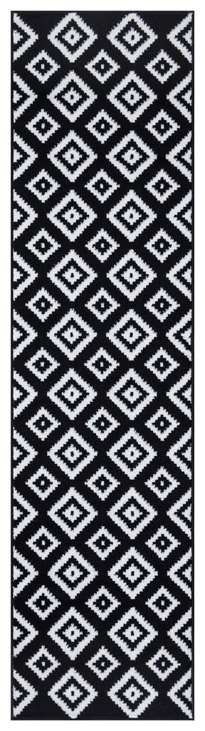 Trendy 7984 Geometric Black Design Area Rug The Rugs Outlet