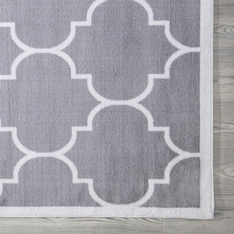 Trendy Grey Trellis Design Area Rug The Rugs Outlet
