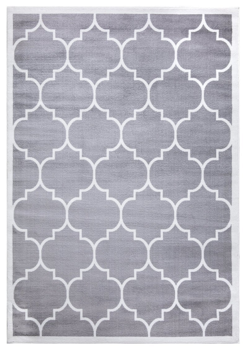 Trendy Grey Trellis Design Area Rug The Rugs Outlet