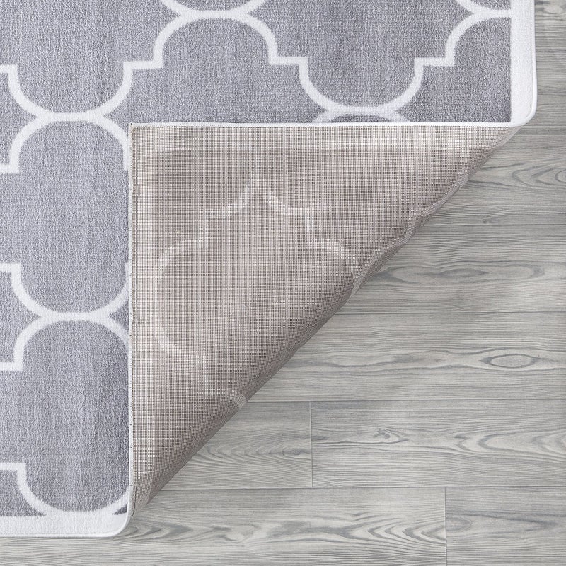 Trendy Grey Trellis Design Area Rug The Rugs Outlet